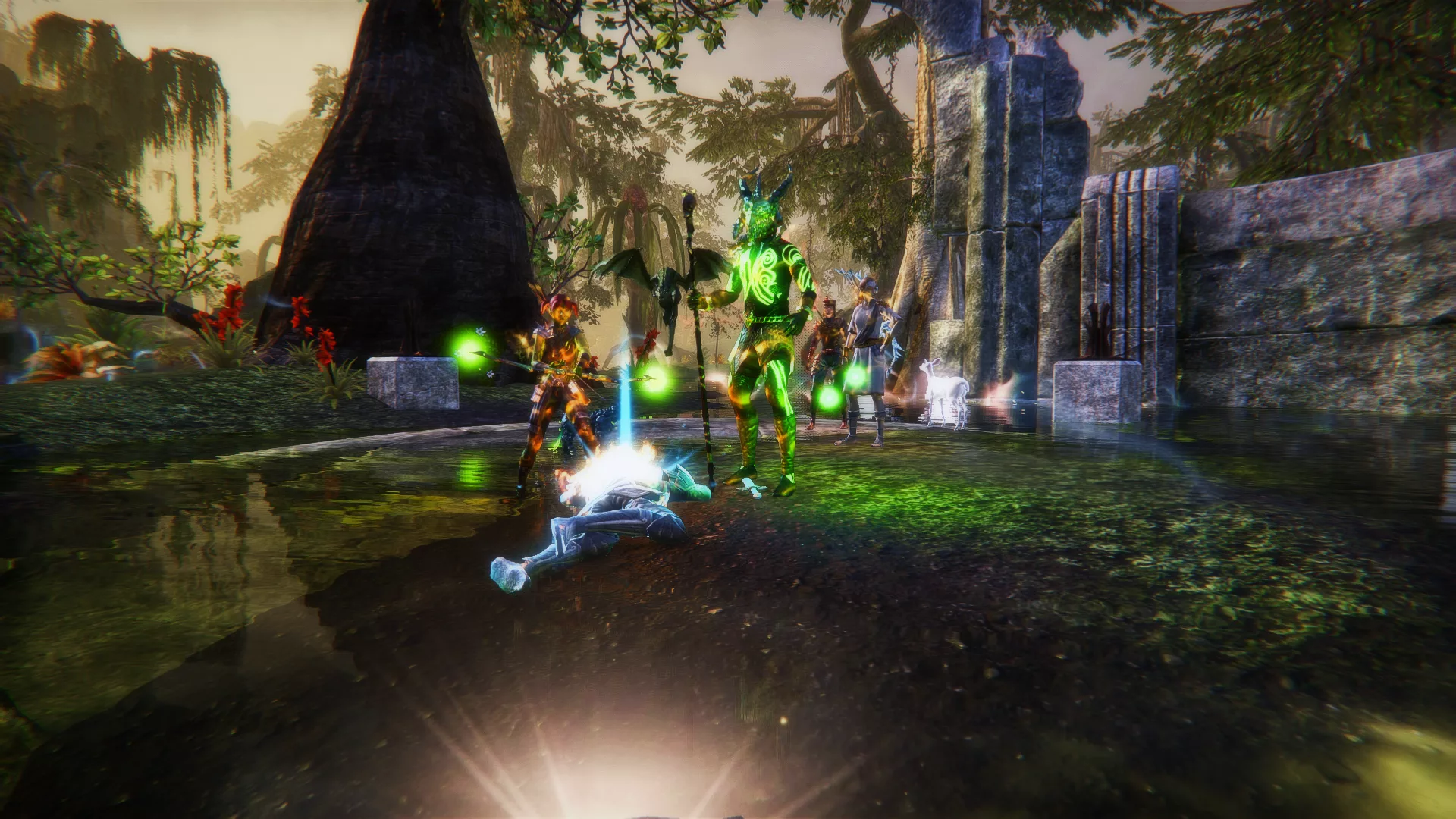 Guild group at a world boss encounter