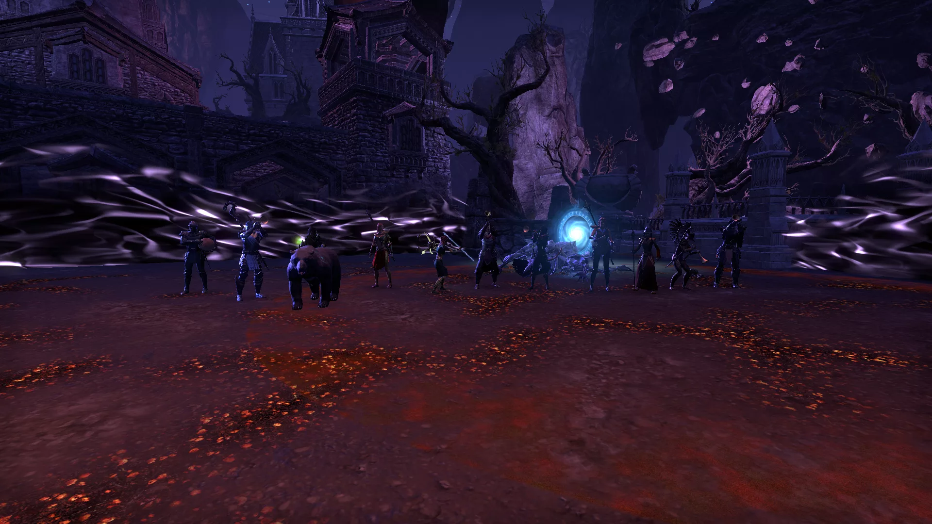 Guild group at a world boss encounter