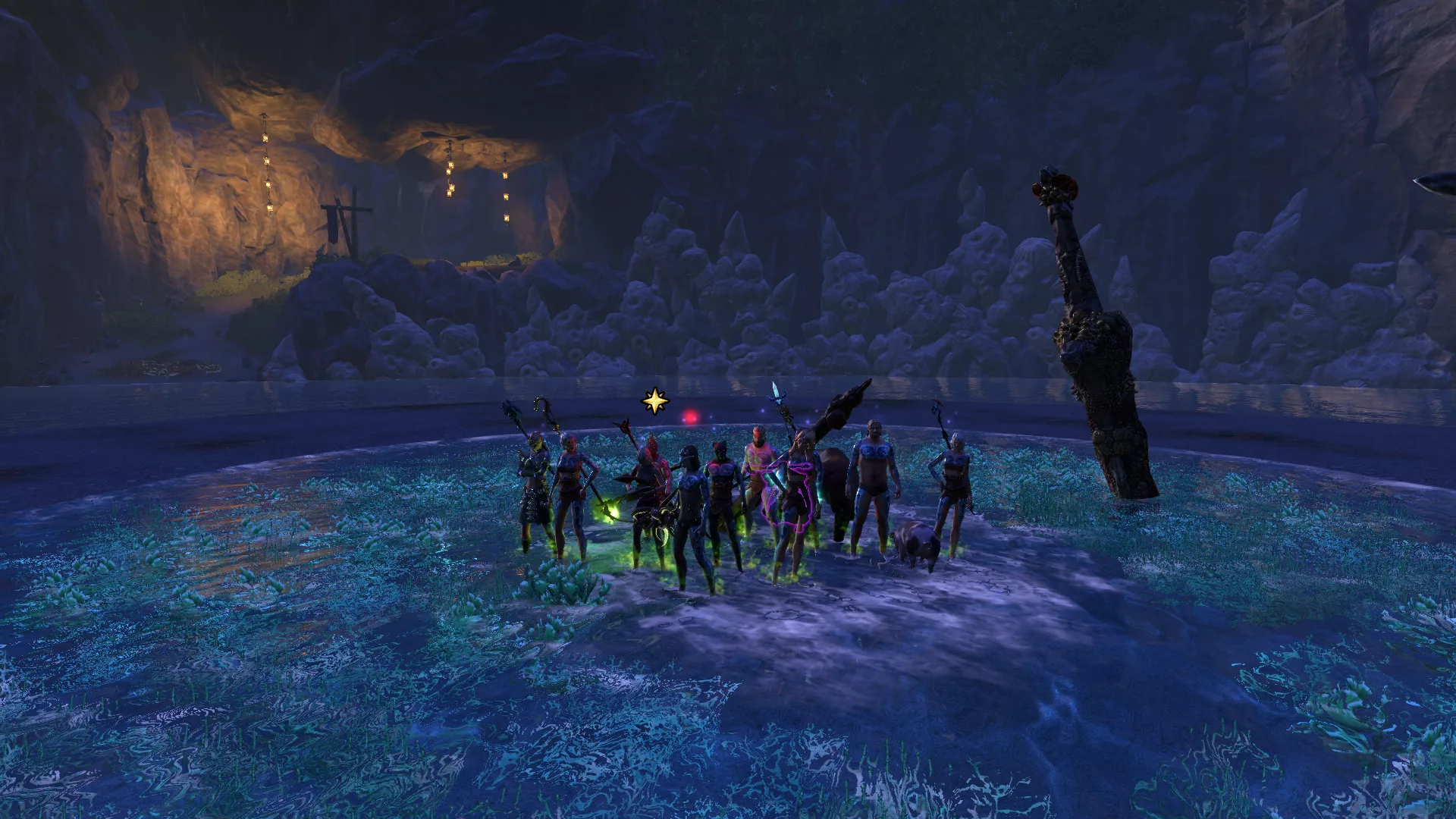 Guild group at a world boss encounter