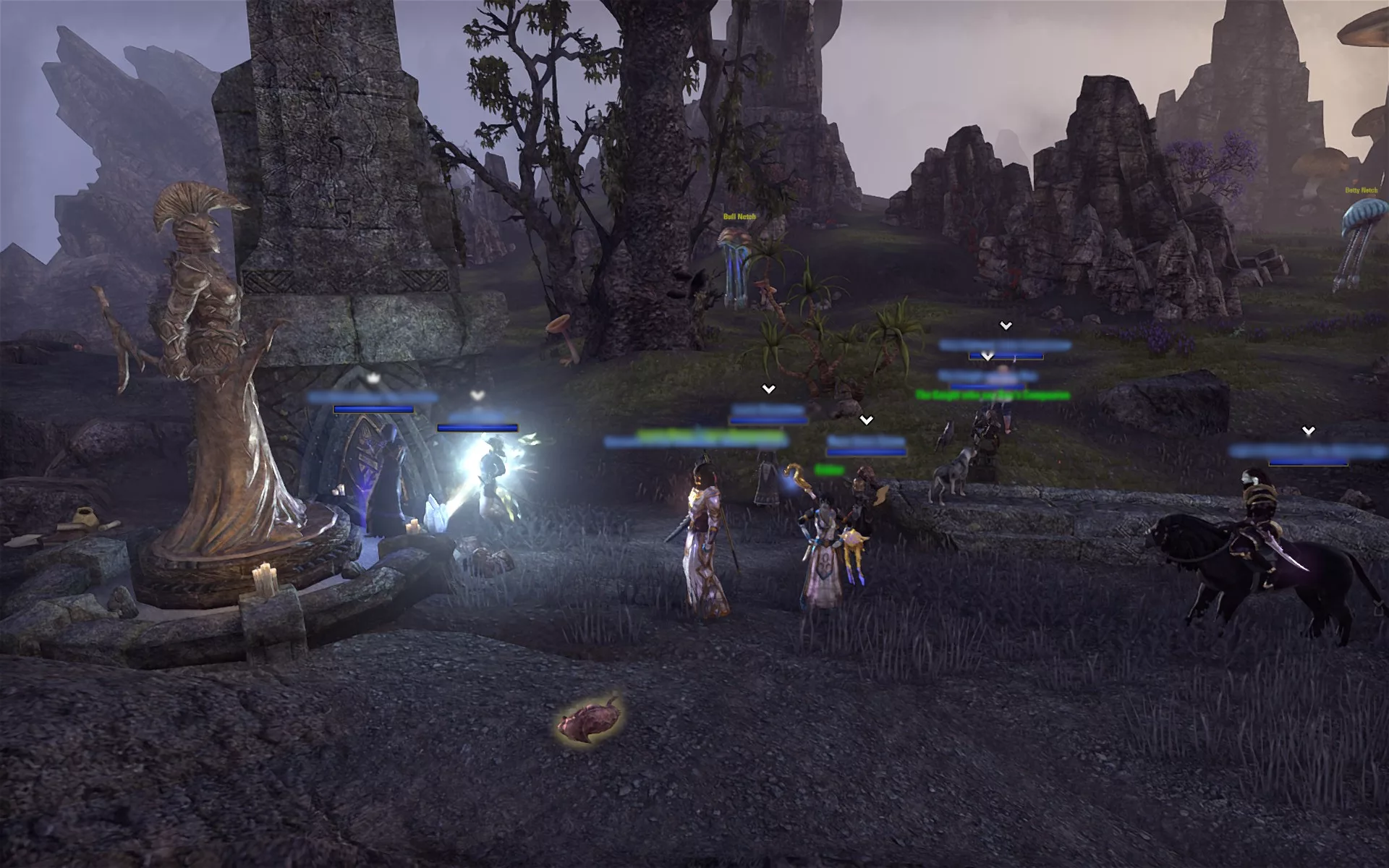 Guild group at a world boss encounter