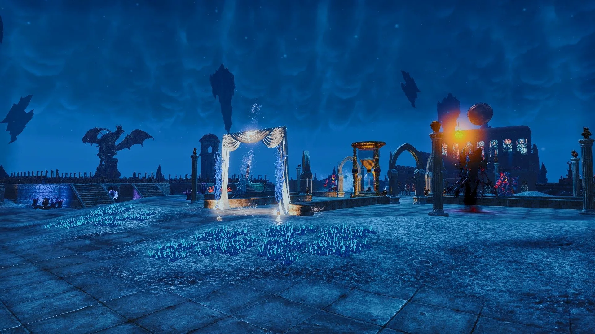 Midnight Rose guild hall with all stations and dummies