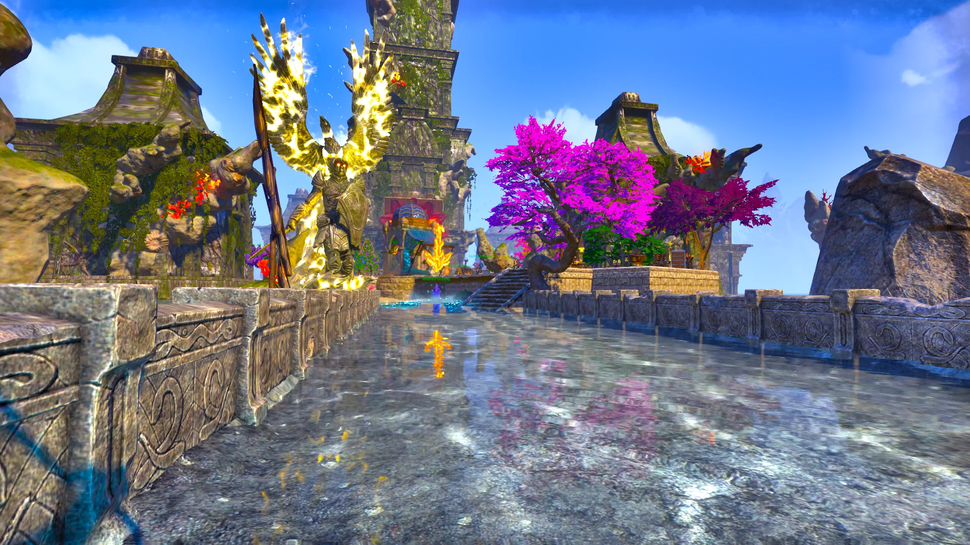 Summer Rose guild hall with all stations and dummies