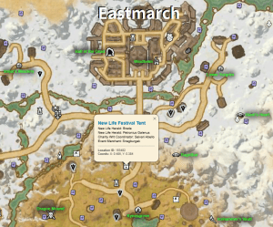 Location of Bredas Tent in Eastmarch
